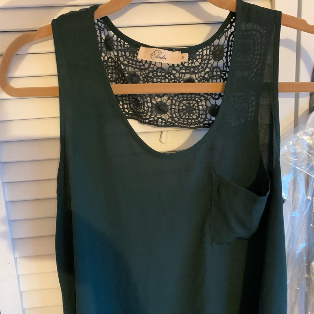 New: Mesh blouse tank